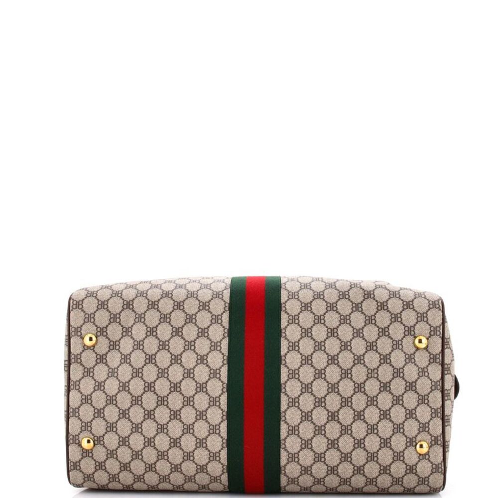 Balenciaga x Gucci The Hacker Project Duffle Bag BB Coated Canvas Medium Brown - Picture 4 of 6